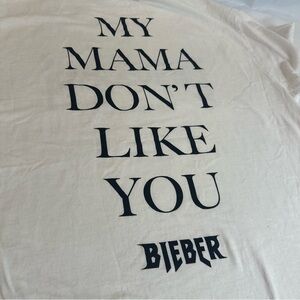 Justin Bieber White Tee